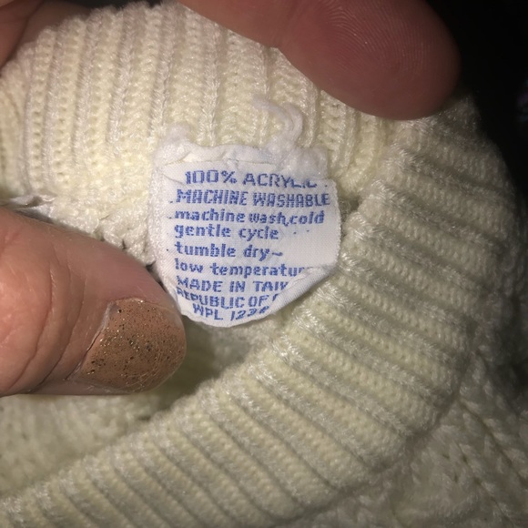 Vintage Northern Isle Cable Knit Sweater Small - Picture 5 of 5